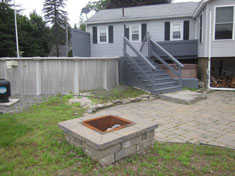 Rear of House with Fire Pit