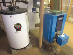 Updated Boiler and Hot Water Tank