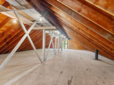 Large amount of Storage above Shop with Steel Framing Large amount of Storage above Shop with Steel Framing